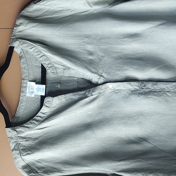 Sigrid Olsen Linen Tunic Top XL - Picture 3 of 7